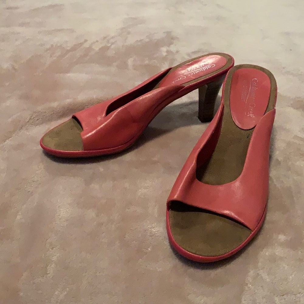 Coral open toed sandals
